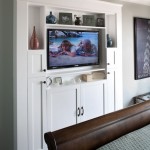 Tv Cabinet Bed White Tv Cabinet And Wooden Bed In The Bedroom With White Ceiling And Wooden Floor Living Room  Adorable TV Cabinet To Keep Your TV In Living Room 