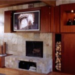Tv Cabinet Family Wooden Tv Cabinet Inside The Family Room With The Black Fireplace And Stone Wall Living Room  Adorable TV Cabinet To Keep Your TV In Living Room 