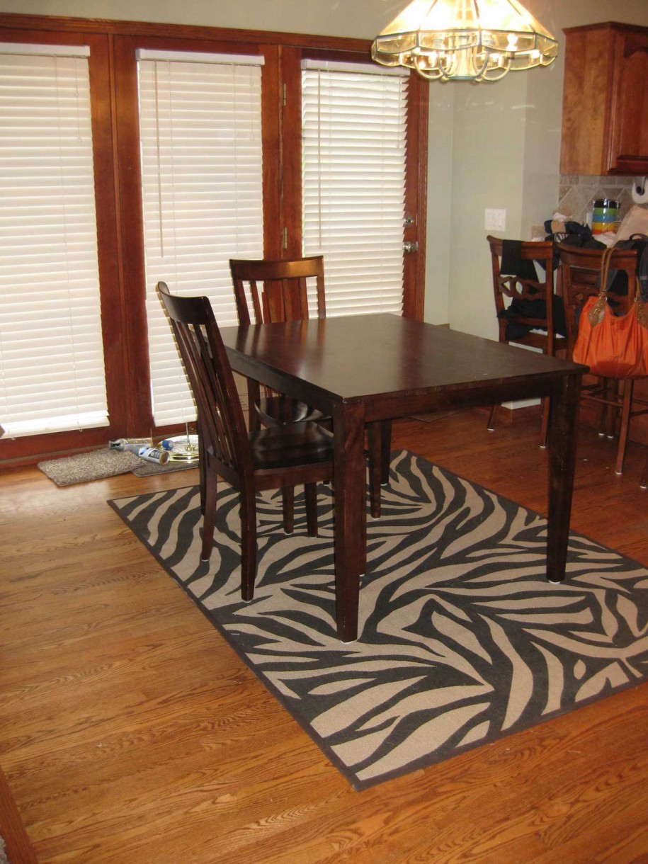 Dome Pendant Brown Awesome Dome Pendant Lamp Above Brown Wooden Dining Table Set On Zebra Print Area Rug Pattern Decor Dining Room Bright Modern Dining Room With Beautiful Rugs Furniture