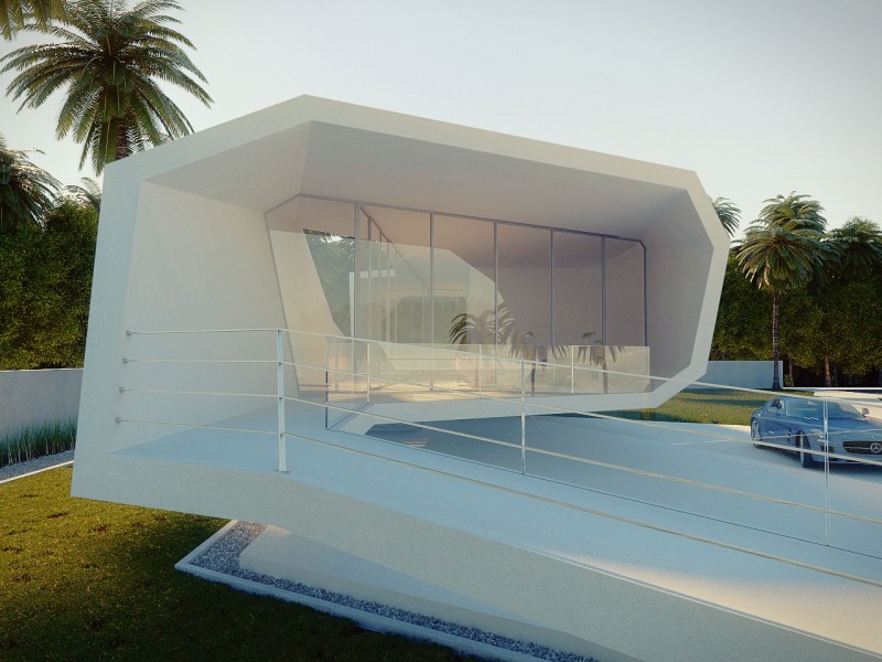Design Architecture Wave Beautiful Design Architecture Of The Wave House Floating Fron The Ground Painted In Pure White With Glass Accents Architecture  Modern Home Architecture With Futuristic Design 