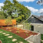 Outdoor Garden Angeles Beautiful Outdoor Garden Of Los Angeles Residencewith Neat Arrangement Of Farming And Stepping Completed With Wooden Deck Architecture House Remodel Transformed From Classic Bungalow