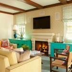 Living Room Hall Brilliant Living Room Bonesteel Trout Hall Interior Design With Cream Sofa And Wooden Coffee Table With Turquoise Cabinet Colorful Home Decor With Various Colors And Patterns
