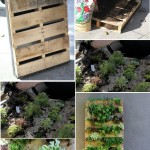 Pallet Vertical For Enchanting Pallet Vertical Design Ideas For Outdoor Gardening Ideas With Concreteb Wall And Tile Flooring Ideas Outdoor Beautiful Backyard Ideas Prettifying Your Outdoor Space