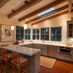 Kitchen With Attached Galley Kitchen With Expossed Beams Attached On Ceiling Involving Grey Cheap Kitchen Cabinets Kitchen  Inspiring Cheap Kitchen Cabinets Made Of Wood 
