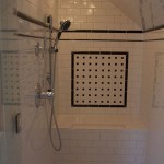 Silver Shower Bathroom Interesting Silver Shower Inside Small Bathroom Coupled White Tiled Wall And Ceiling Decorated With Wall Lamp Bathroom Small Bathroom Interior Ideas To Conceal The Lack Of Space