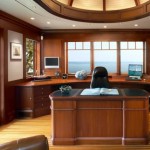 Office Desk Black Luxury Office Desk Mixed With Black Swivel Chair Installed In Contemporary Home Office Involved Ceiling Lights Office  Home Office Interior For More Comfortable Working Times 