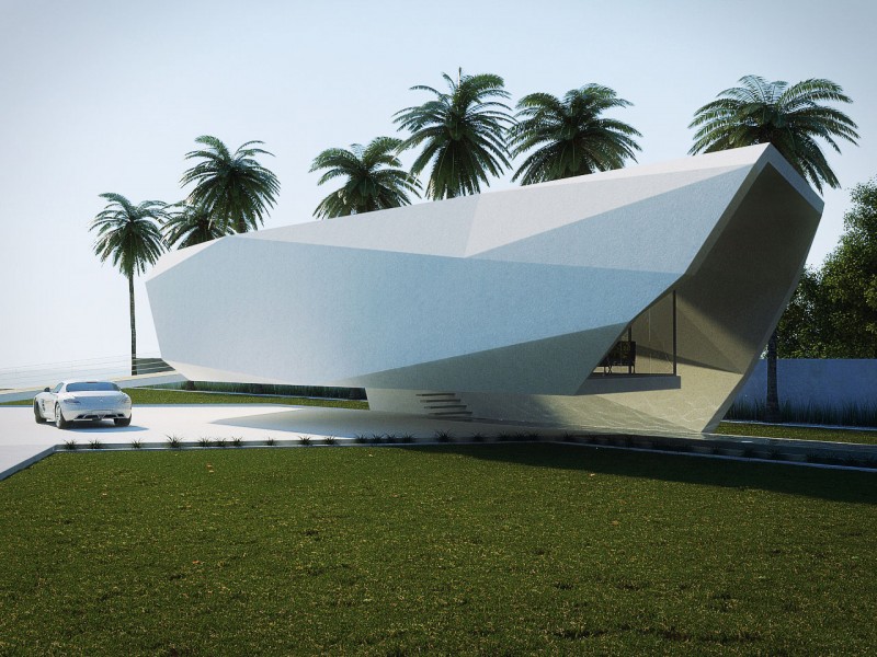 Contemporary Architecture Wave Sleek Contemporary Architecture Of The Wave Beach House In Pure White With Modern Courtyard Green Lawn And Coconut Trees Architecture  Modern Home Architecture With Futuristic Design 