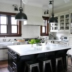 And Black Cabinets White And Black Cheap Kitchen Cabinets And Island With Industrial Pendants Installed Above Island Kitchen  Inspiring Cheap Kitchen Cabinets Made Of Wood 