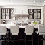 And Black Built White And Black Kitchen With Built In Wall Cheap Kitchen Cabinets Brightened By Classic Pendants Kitchen  Inspiring Cheap Kitchen Cabinets Made Of Wood 