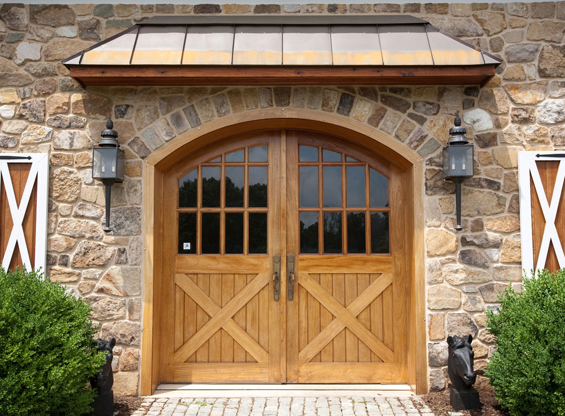 Front Entryway And Rustic Front Entryway With Wooden And Glass Idea Feat Cool Awning Plus Black Wall Lights Exterior  Astonishing Front Entry Door For Your Façade 