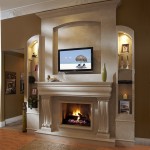 Shelving Wall Recessed Stylish Shelving Wall Divider With Recessed Lights Idea Feat Modern Stone Fireplace Surround Design Decoration  Bring Warm Rustic Atmosphere Into Your Home With Stone Fireplace Surround 