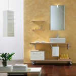 Wall Mounted And Unusual Wall Mounted Bathroom Cabinet And Towel Rack Idea Feat Square Sink Design Plus Cool Vertical Mirror Bathroom Elegant Contemporary Bathroom With Chic Cabinet Ideas