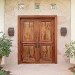 Flagstone Wall Little Wonderful Flagstone Wall Design Plus Little Square Fanlights And Beautiful Wood Double Front Entry Door Exterior  Astonishing Front Entry Door For Your Façade 